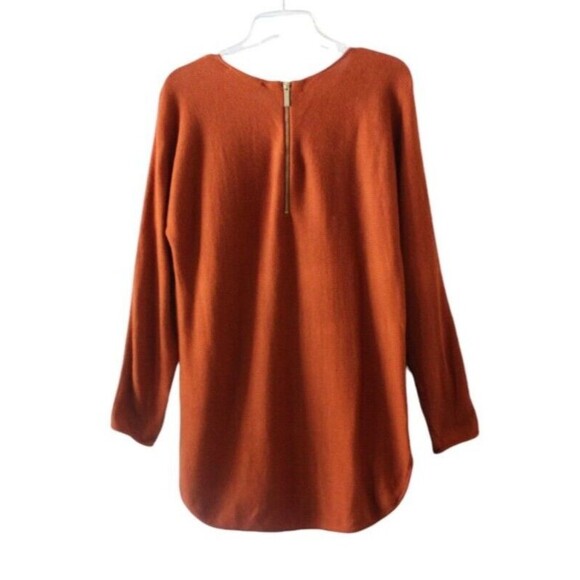 Michael Kors Orange Crew Neck Sweater - Picture 2 of 4